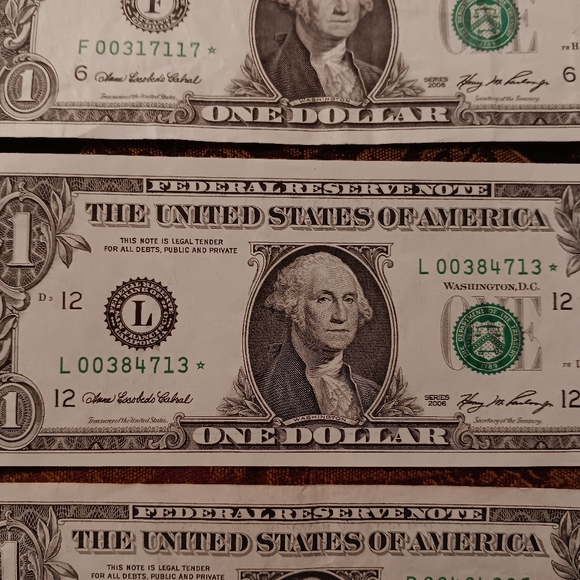 14 Different STAR NOTE ** $1 Dollar Bills Most In Circulated Condition See Pics - Picture 13 of 16